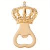 1pc, Crown Bottle Opener - Zinc Alloy Metal for Beer, Wine, and Juice - Perfect for Bars, Pubs, Clubs, Restaurants