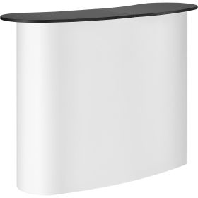 VEVOR Portable Tradeshow Podium Table, 51.18" x 18.31" x 37.4", Display Exhibition Counter Stand Booth Fair with Wall