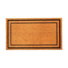 Welcome Doormats Natural Coco Coir Mats with Non Slip PVC Backing Indoor Outdoor Mats for Home & Office Floor Mats for Door Decor Plain Entry Mat with
