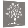 Patio Wall Decoration 21.7"x21.7" Corten Steel Tree Design