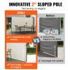 VEVOR Beige Retractable 63''*236'' Awning-Rugged Full Aluminum Rust-Proof; Patio Sunshine Screen; Privacy Divider; Wind Screen. Longer Service Life