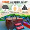 VEVOR Hot Tub Handrail, 360 Rotatable Spa Side Handrail with 35"-57" Adjustable Height
