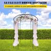 VEVOR Birdcage Shape Garden Arbor, 9' High x 6.6' Wide, Heavy Duty Wrought Iron Arbor, Wedding Arch Trellis for Climbing Vines in Outdoor Garden, Lawn