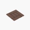 ZZ Style 12" Patio Deck Tiles, DIY Module Interlocking Decking Tiles Floor Tile