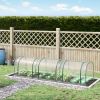 Outsunny 11' x 3' x 2.5' Mini Greenhouse, Portable Tunnel Green House with Roll-Up Zippered Doors, UV Waterproof Cover, Steel Frame, Clear