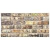3D Wall Panels with Multicolor Brick Design 10 pcs EPS