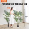 VEVOR Artificial Palm Tree, 5 FT Tall Faux Plant, Secure PE Material & Anti-Tip Tilt Protection Low-Maintenance Plant