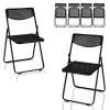 6 Pack Plastic Folding Chairs, Lightweight Stackable Commercial Chairs, Portable Event Seats Indoor Outdoor for Home Event Party Picnic School Wedding