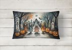 More Spooky Halloween Throw Pillow Throw Pillow for Indoor Couch Bed Outdoor Patio Washable, Creepy Dolls 2293,12Hx16W