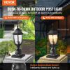 VEVOR Dusk to Dawn Outdoor Lamp Post Light Fixture 15.75 in Pole or Pier Mount