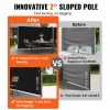 VEVOR 236" x 71"Black Retractable Awnig-Rugged Full Aluminum Rust-Proof Patio Sunshine Privacy Divider Wind Screen. Longer Service Life
