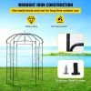 VEVOR Birdcage Shape Garden Arbor, 9' High x 6.6' Wide, Heavy Duty Wrought Iron Arbor, Wedding Arch Trellis for Climbing Vines in Outdoor Garden, Lawn