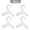 4/6pcs Creative Arched Hanger Hook Durable Hand Bag Hanger Clothes Hooks Hats Necktie Shelf Hanging Rack Home Storage Supplies