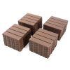Plastic Interlocking Deck Tiles,44 Pack Patio Deck Tiles,12"x12" Square Waterproof Outdoor All Weather Use