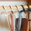 4/6pcs Creative Arched Hanger Hook Durable Hand Bag Hanger Clothes Hooks Hats Necktie Shelf Hanging Rack Home Storage Supplies