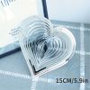1Pack, 3D Rotating Wind Chime Wind Rotating Ornament Home Garden Decoration Red Heart Love Pendant 20CM/7.87in, Garden Patio Decoration